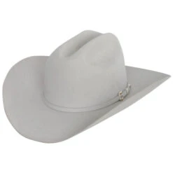 30x Stetson El Patron Beaver Felt Cowboy Hat Mist Grey