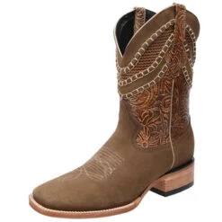 Square Toe Cowboy Boots - Botas Cuadradas Para Hombre WD - 318