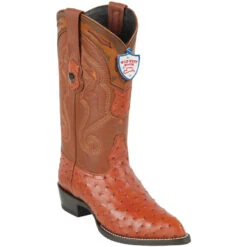 Wild West Botas De Avestruz Horma Puntal