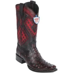 Wild West Botas De Avestruz Horma Versace