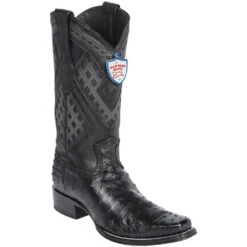 Wild West Botas De Avestruz Horma Versace