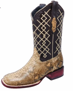 Python Boots Mens - Botas De Pitón Horma Rodeo