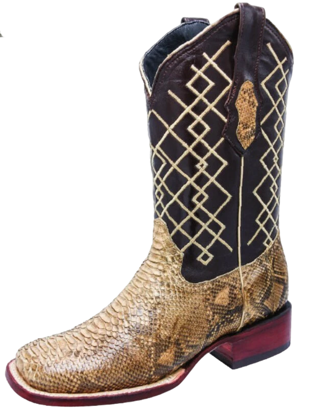 Python Boots Mens - Botas De Pitón Horma Rodeo
