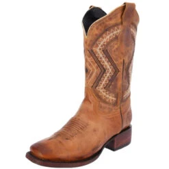 Square Toe Cowboy Boots - Botas Cuadradas Para Hombre WD - 342