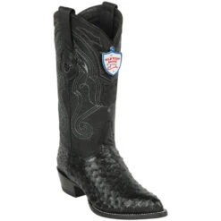 Wild West Botas De Avestruz Horma Puntal