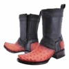 Ostrich Boots Mens - Botas De Avestruz - Casual Zipper WD 016