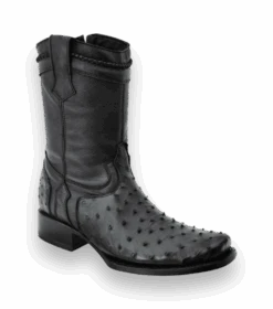 Ostrich Boots Mens - Botas De Avestruz - Casual Zipper WD 015