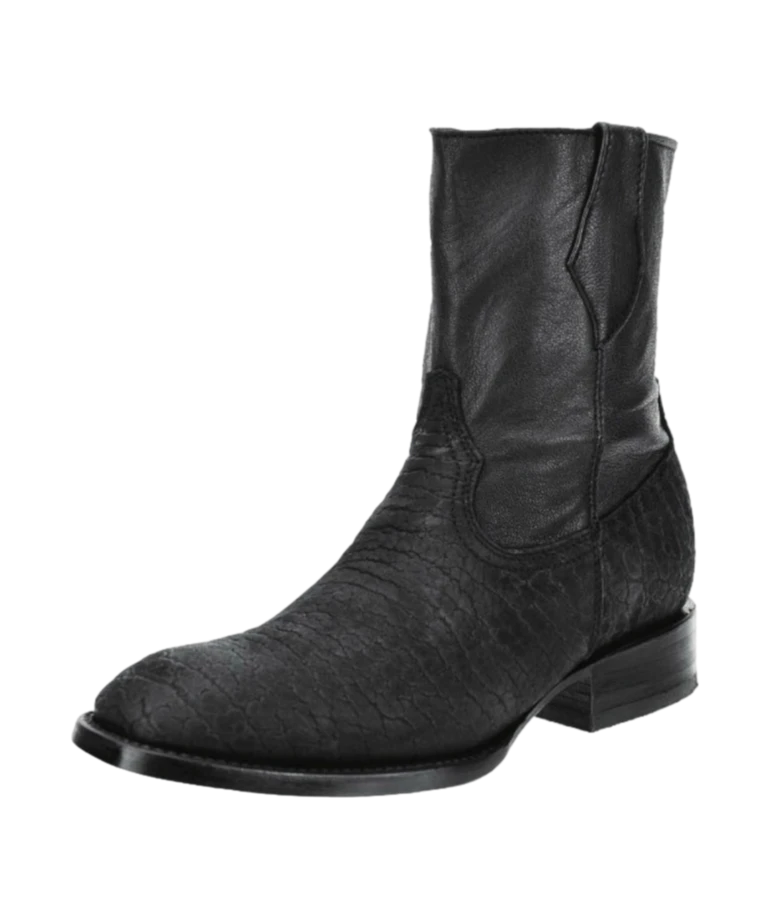 Botas Cuello De Toro- Bull Skin Boots- Skinny Zipper WD 009