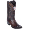 Wild West Botas De Avestruz Punta Recortada