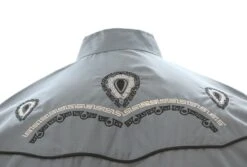 White Diamond Camisa Charra Color Gris -Western Denim Clothing z41