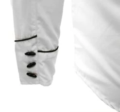 White Diamond Camisa Charra Color Blanco Con Negro -Western Denim Clothing z54